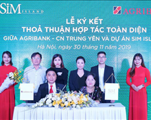 Sim Island ký kết thoả thuận hợp tác toàn diện với Ngân hàng Agribank